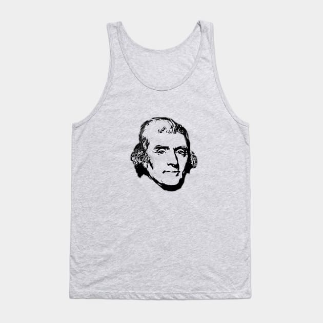 Thomas Jefferson Tank Top by PlanetJoe